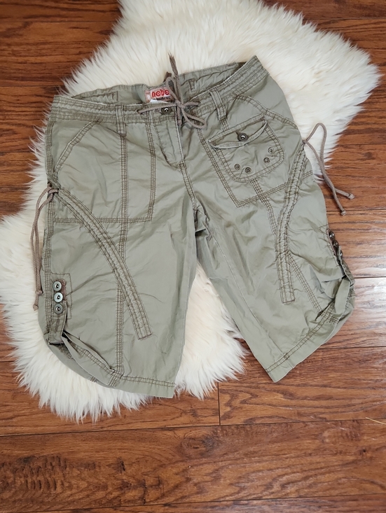 No Boundaries Pants - Y2k No Boundaries Low Rise Cargo Length Shorts